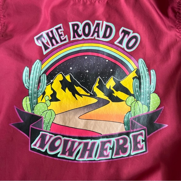 Empyre Red Graphic Hoodie Windbreaker Jacket - Picture 2 of 7